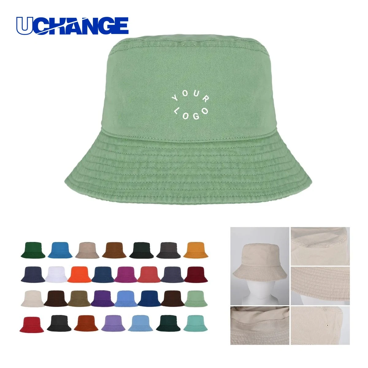Cotton Hiking Bucket Hat Headwear Quick Dry Foldable Design for Outdoor Use 1