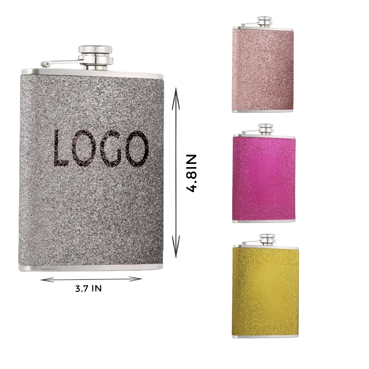 8OZ Stainless Steel Flashy Flask 1