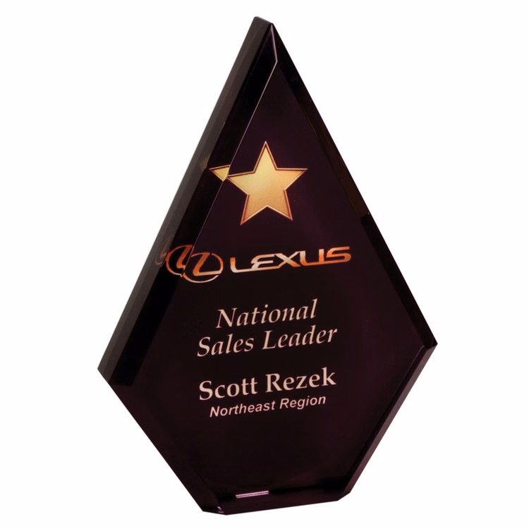 7" Full Color Diamond Acrylic Award