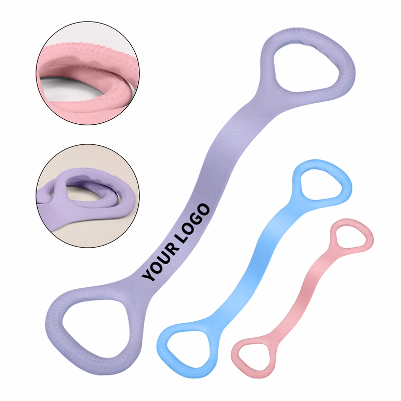 Silicone Yoga Stretch Strap For Assisted Flexibility 17.8" Length X 3.2" Width