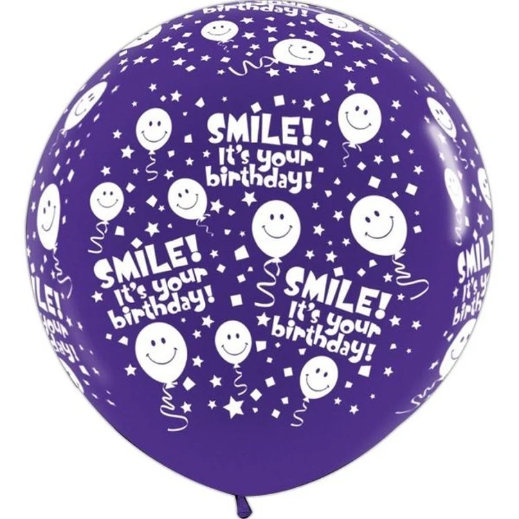3' Fashion Solids Balloon - Printed 2 Sides/ 1 Color 1