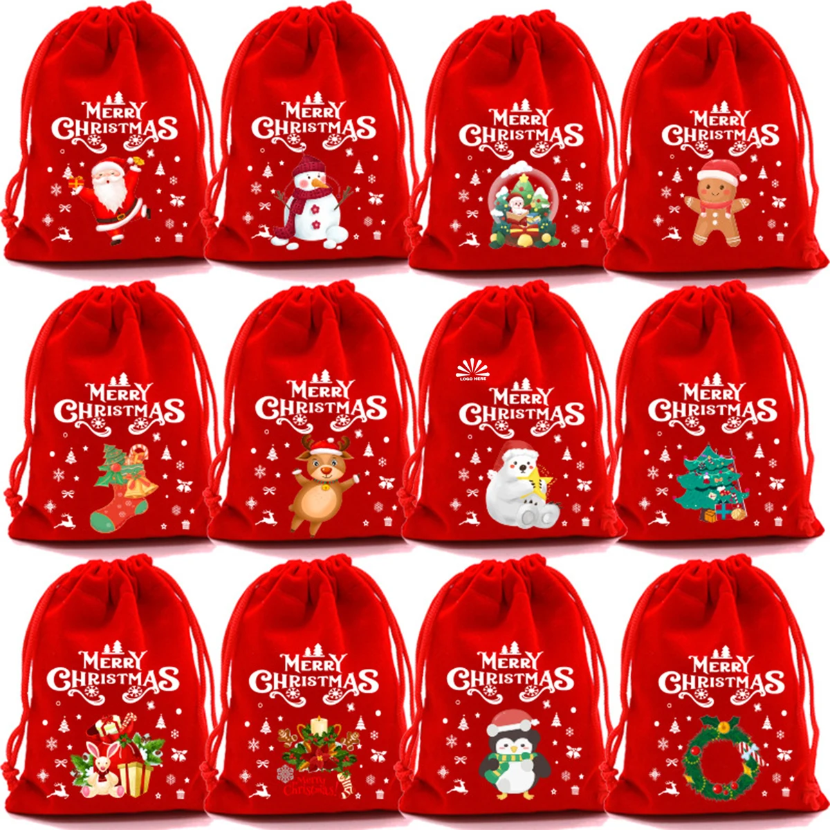 Festive Snack Bags with Custom Logo 1