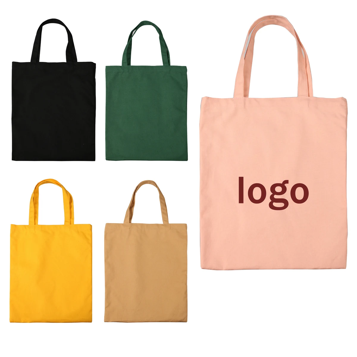 Student Textbook Canvas Tote Bag, custom tote bag with logo imprint 1