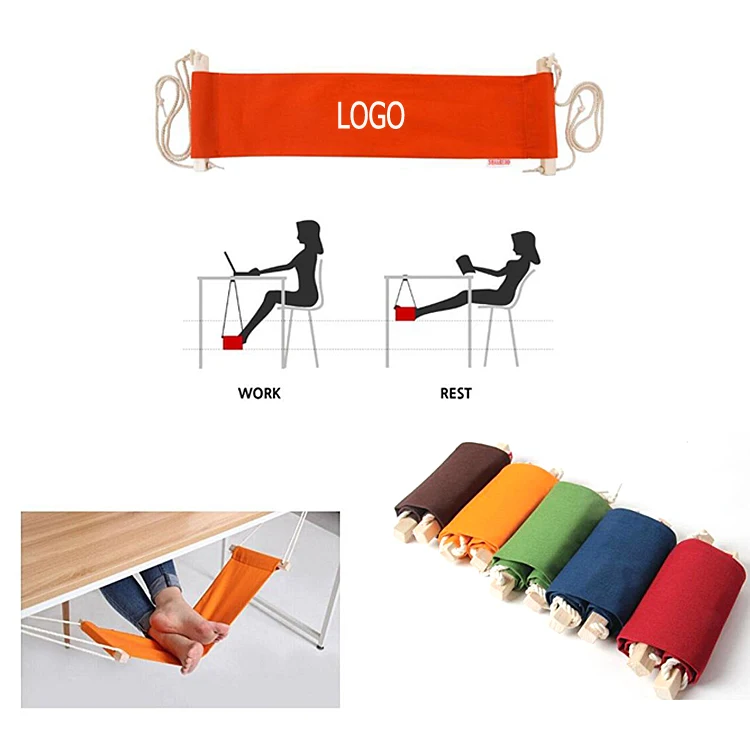 Portable Adjustable Office Foot Hammock 1
