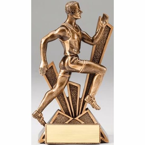 Track Male Checkmate Resin Sculpture
