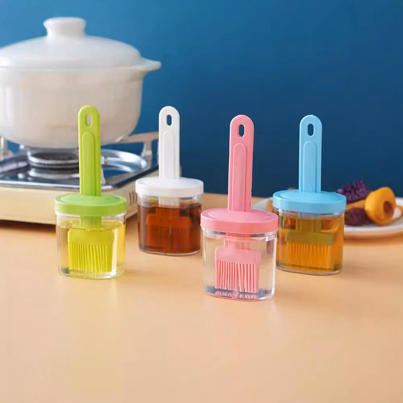 High Temperature Resistant BBQ Oil Brush + Bottle All-in-One
