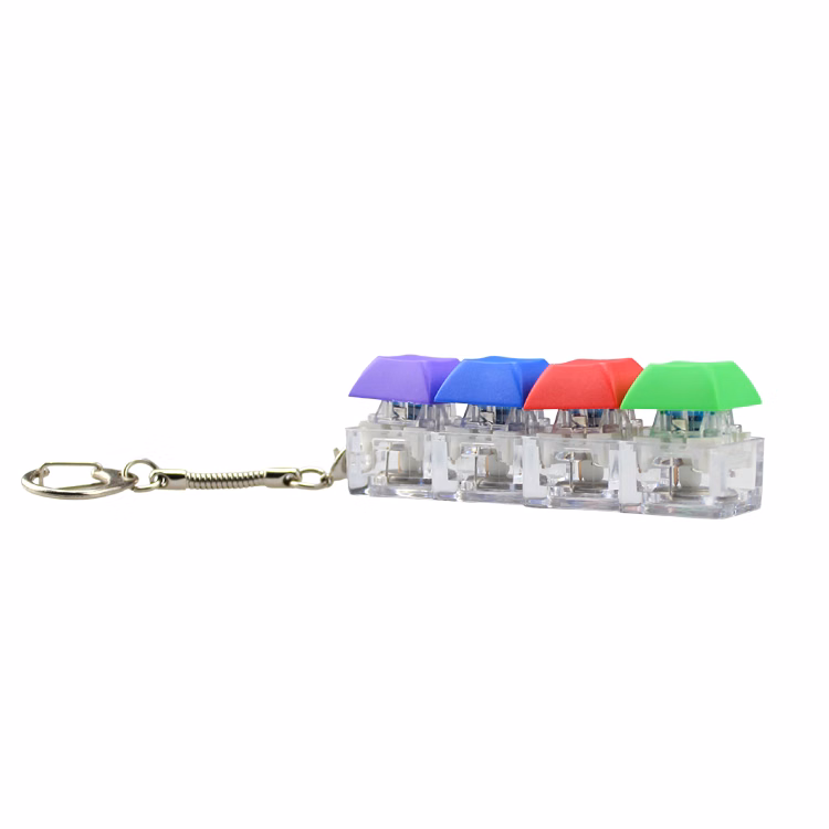 Four Keycap Fidget Keychain