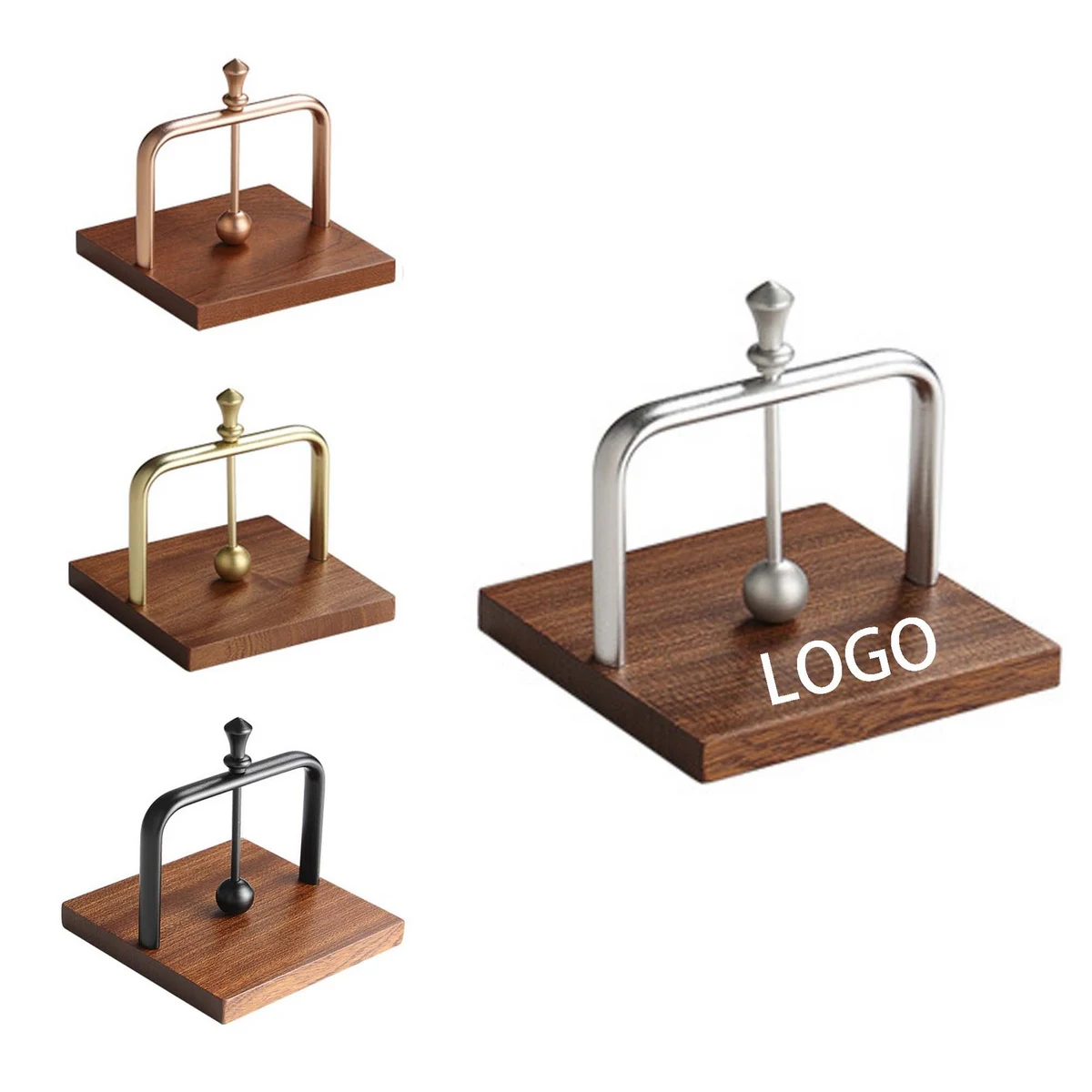 Solid Wood Countertop Paper Towel Holder 1
