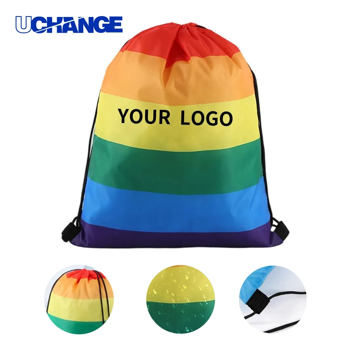 Pride Drawstring Bag Organizer with Colorful Design 1