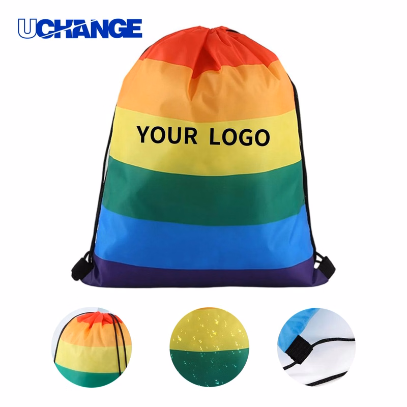 Pride Drawstring Bag Organizer with Colorful Design