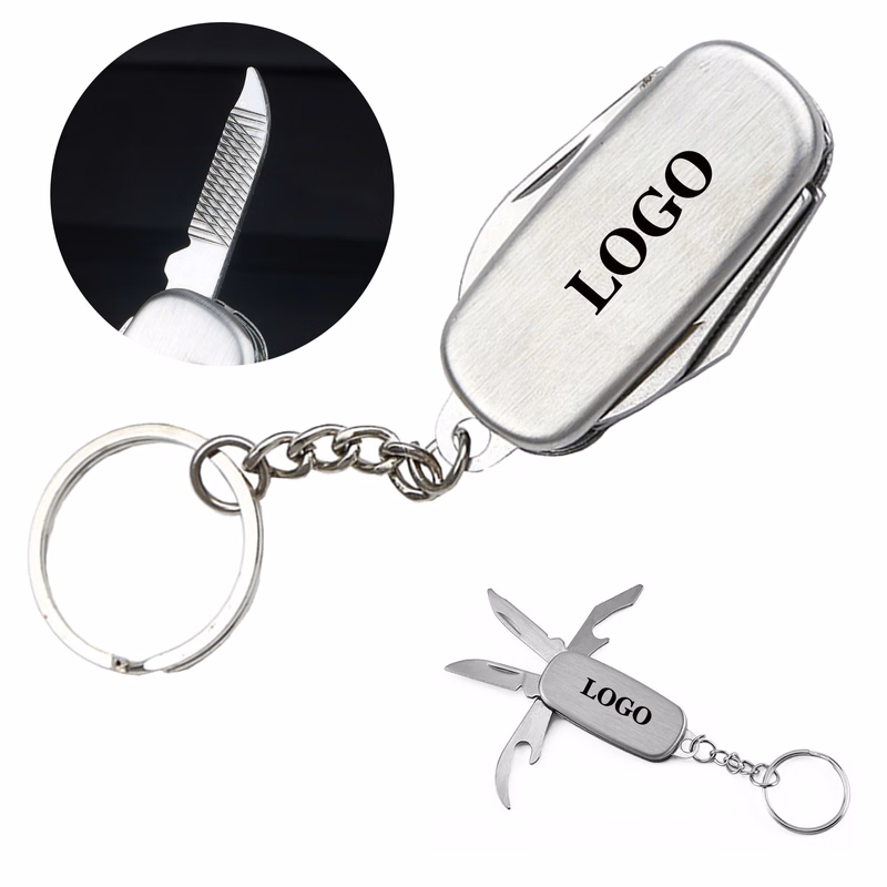 4-In-1 Mini Multi-function Folding Knife With Keychain