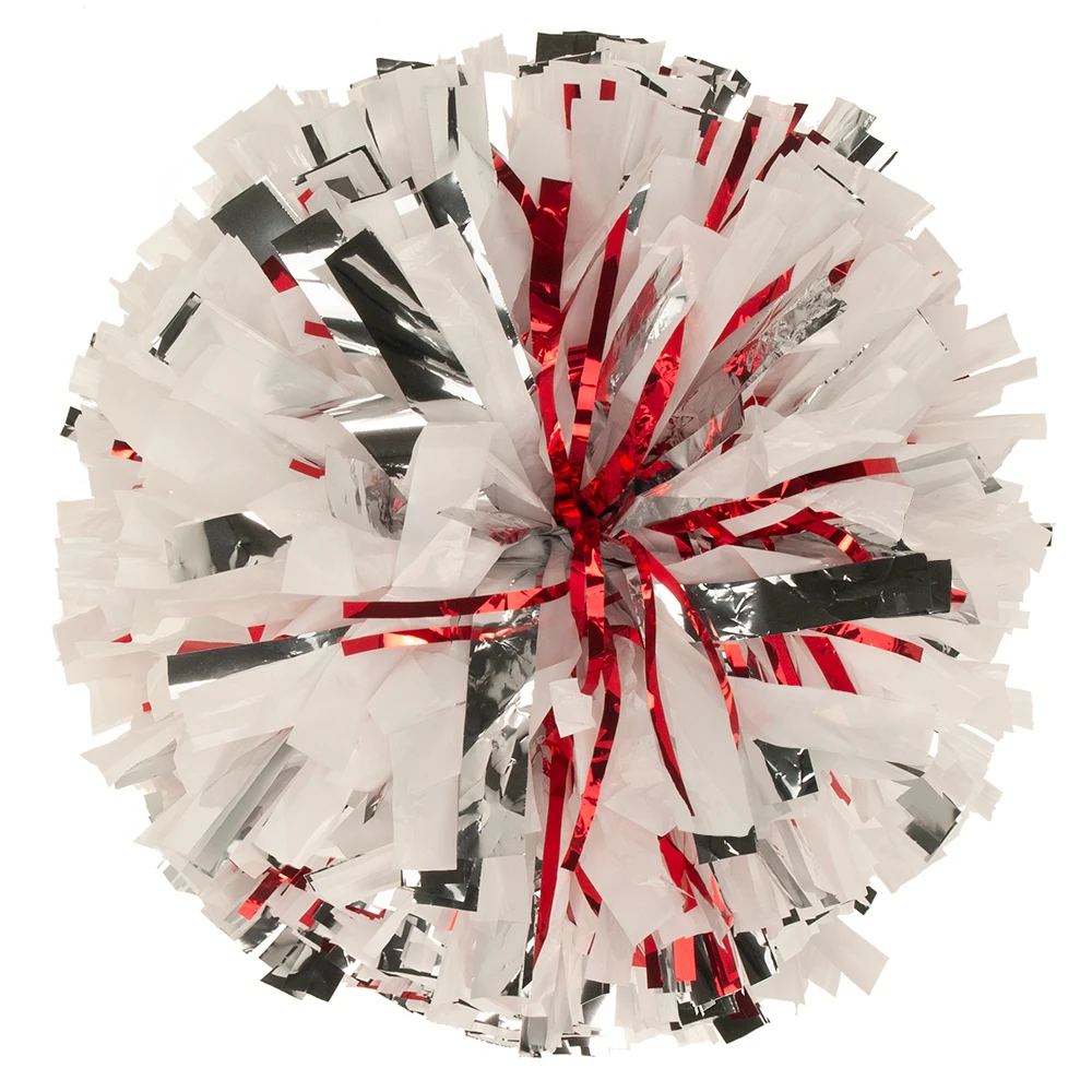 Custom Plastic Show Pom with Flash and Glitter 1