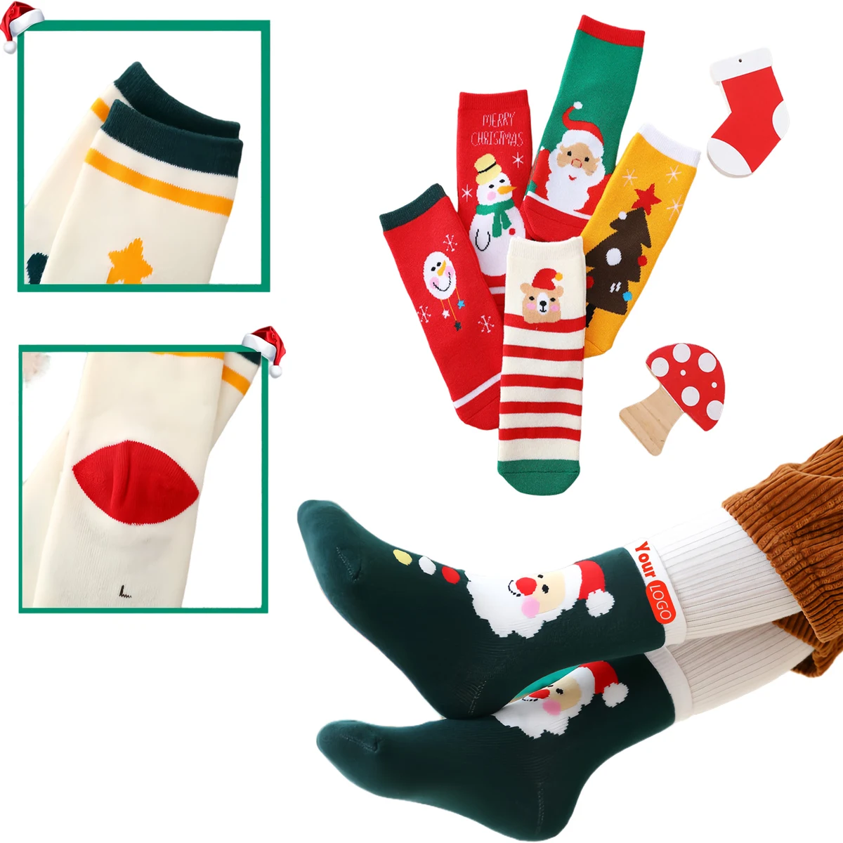 Cotton Children's Warm Christmas Socks 1