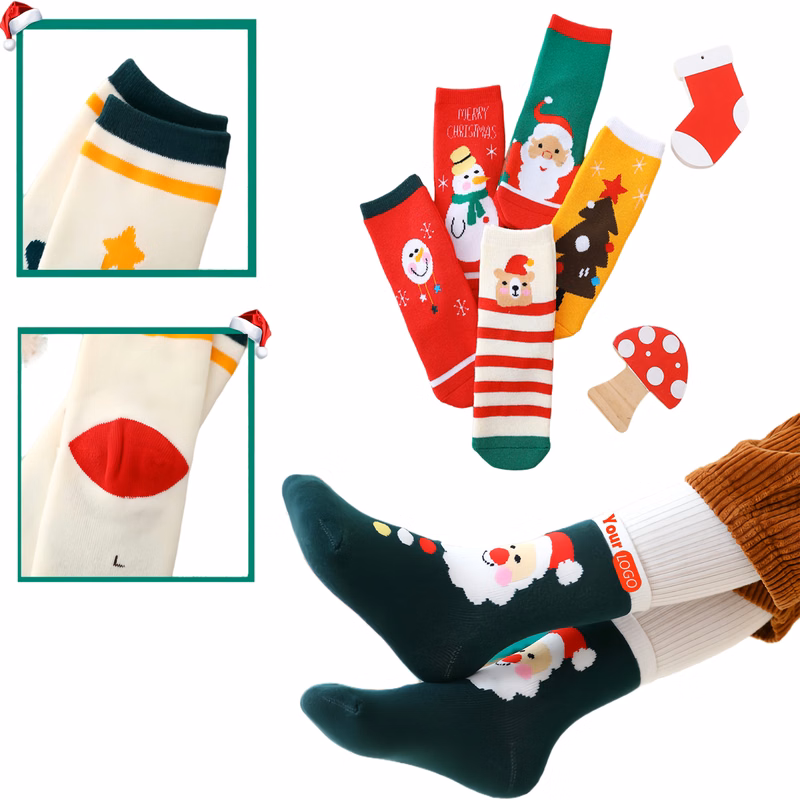Cotton Children's Warm Christmas Socks