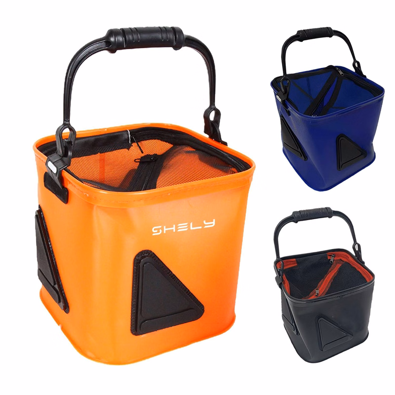 Fishing Bucket Foldable Waterproof EVALive Fish Container
