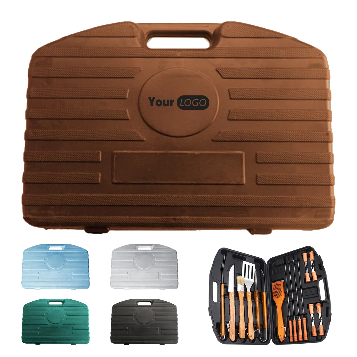 Stainless Steel Wooden Handle Portable Suitcase 1