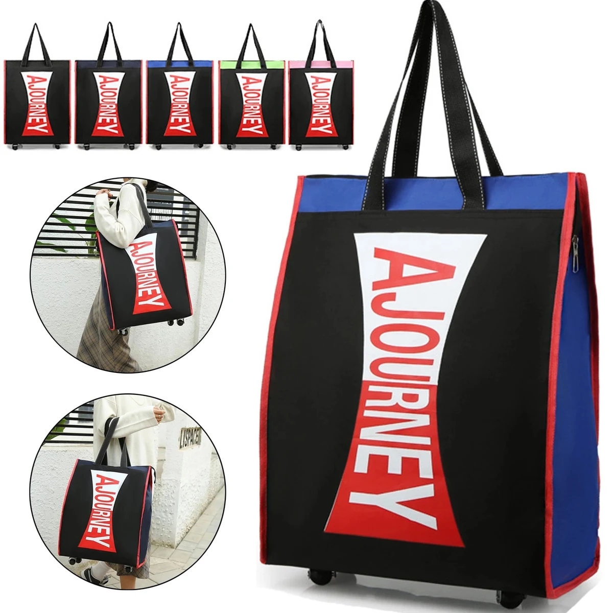 Large Capacity Rolling Tote 1