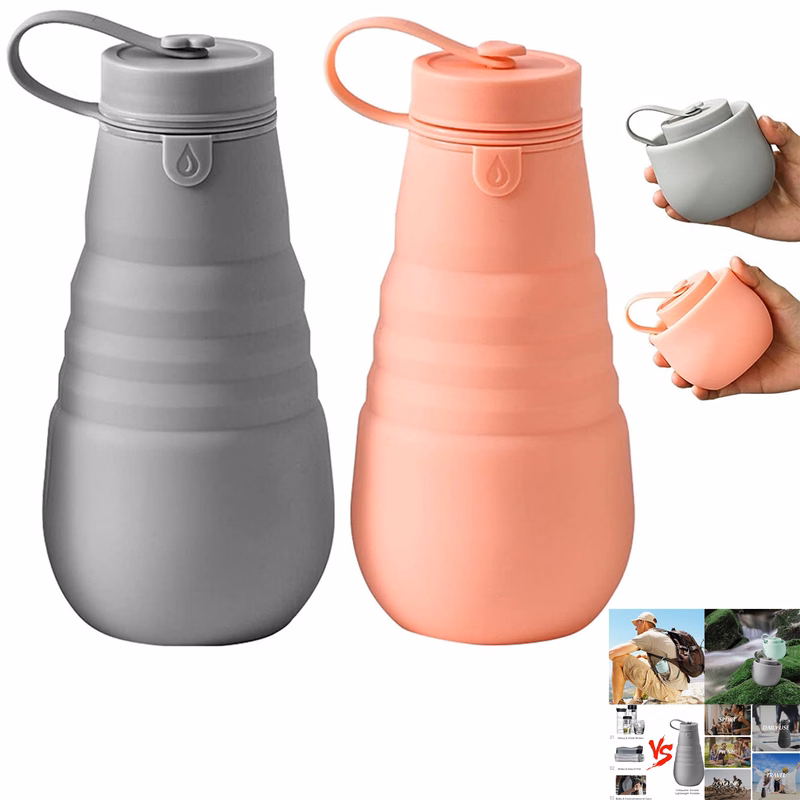 Silicone Foldable Water Bottle Camping Cup