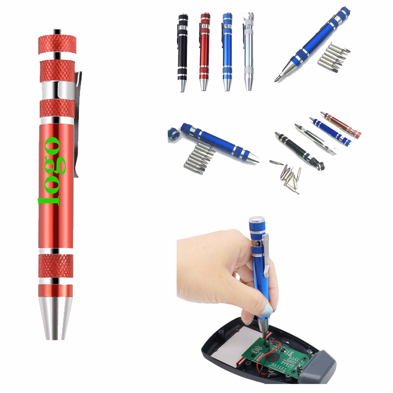 8-in-1 Pen Style Multi-Bit Screwdriver Too