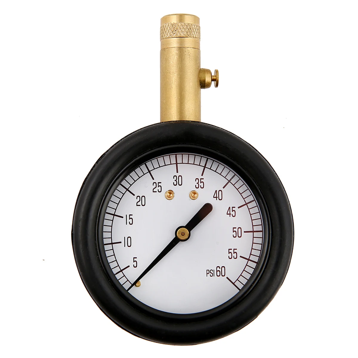 60 PSI Dial Tire Gauge w/ Silicone Cover 1