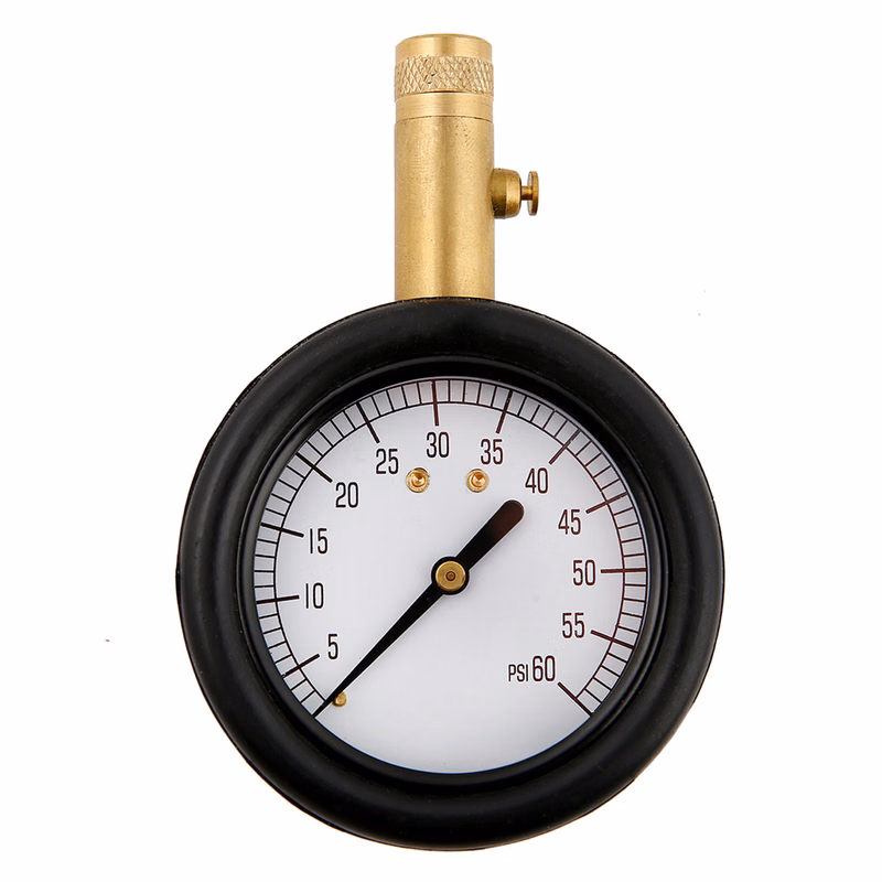 60 PSI Dial Tire Gauge w/ Silicone Cover