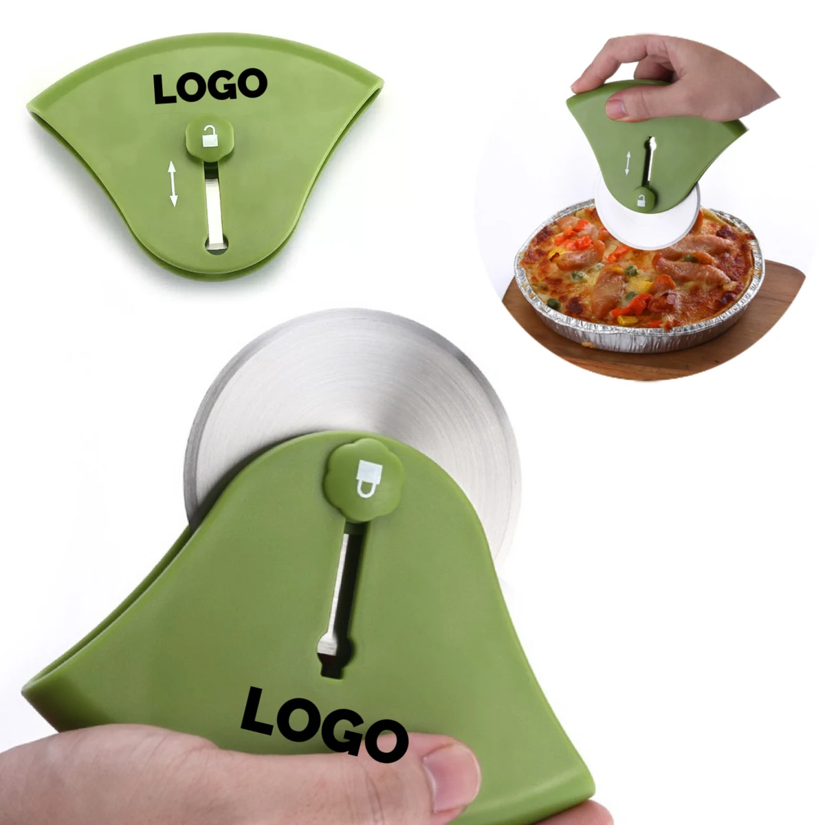 MOQ 10 pcs Pizza Chopper with Lock 1
