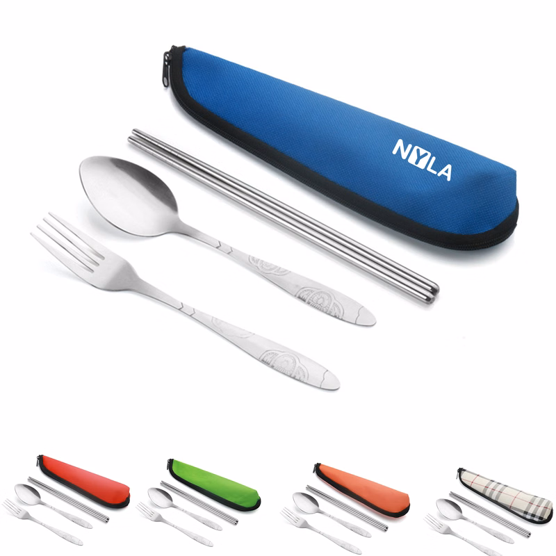 Stainless Steel Cutlery Set w/ Pouch