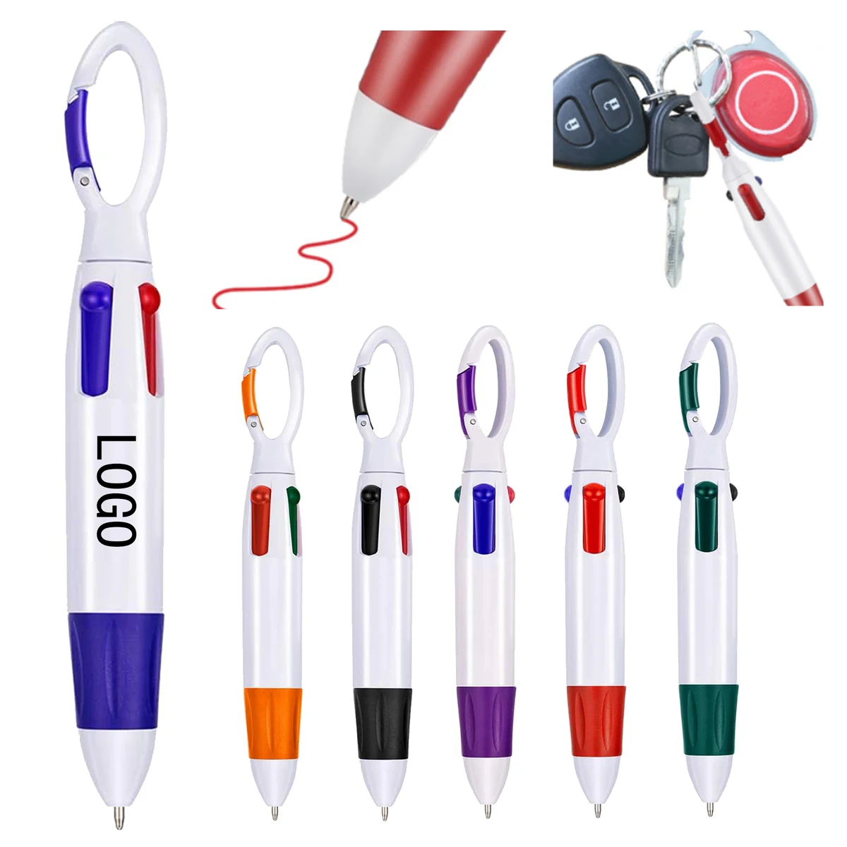 Ball-Point Pen With Mountaineering Button 1
