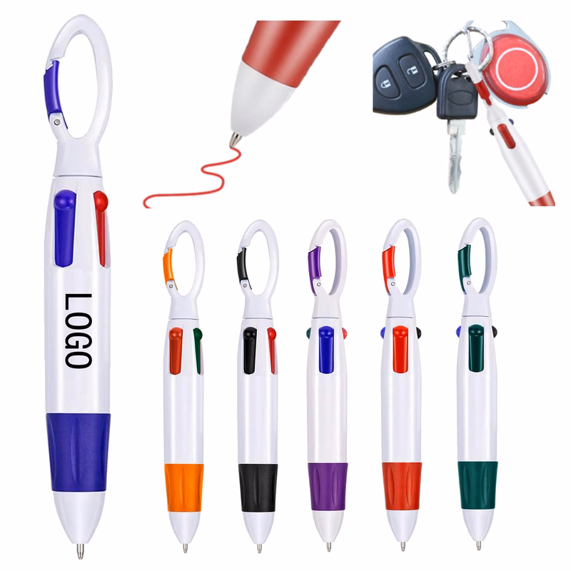 Ball-Point Pen With Mountaineering Button