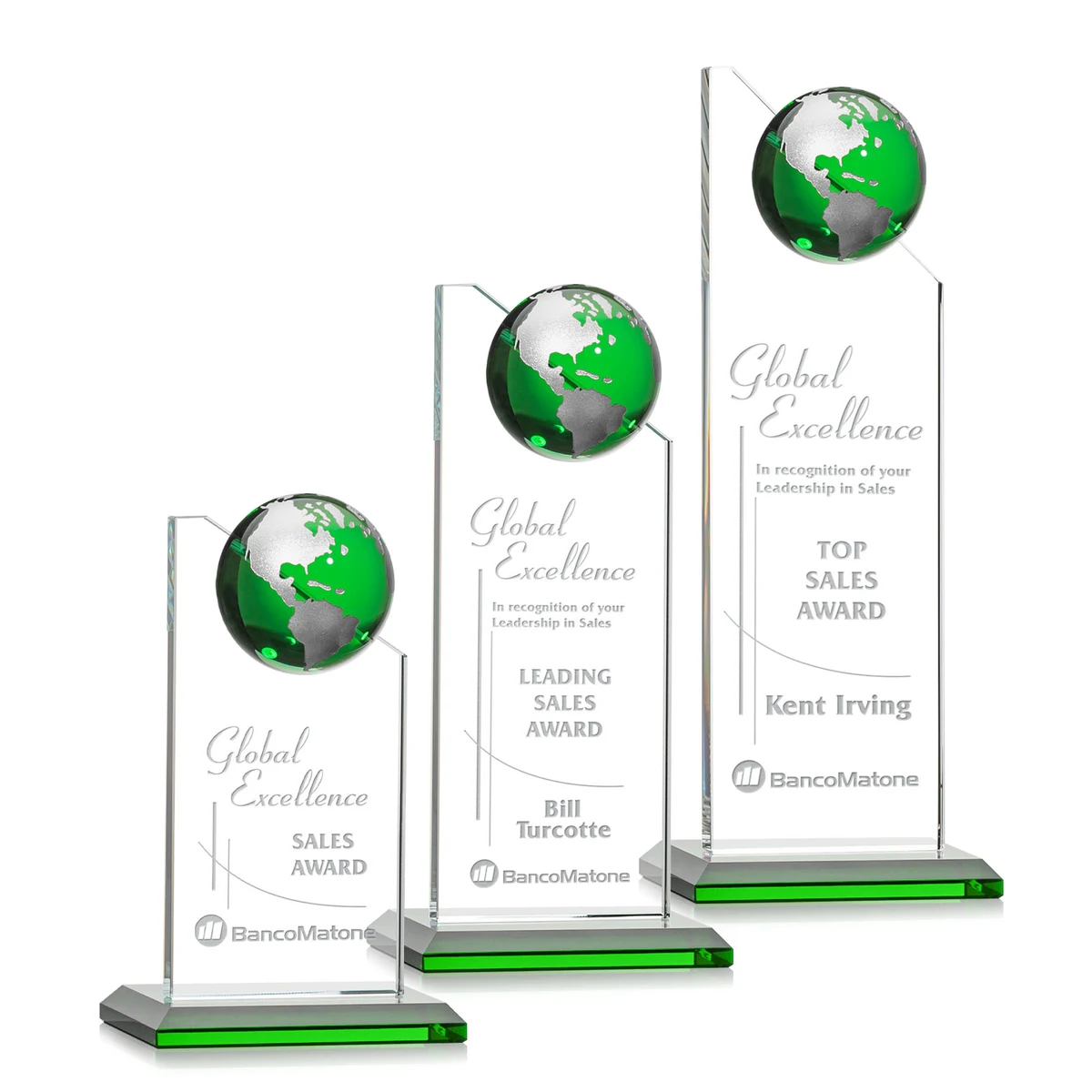 Arden Globe Award - Green/Silver 1