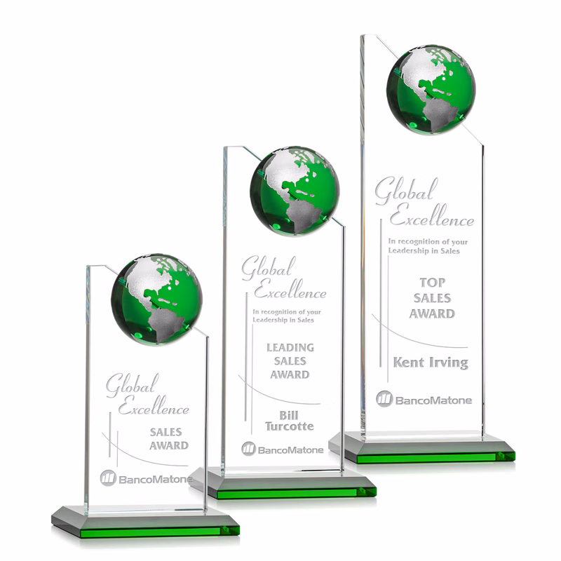 Arden Globe Award - Green/Silver