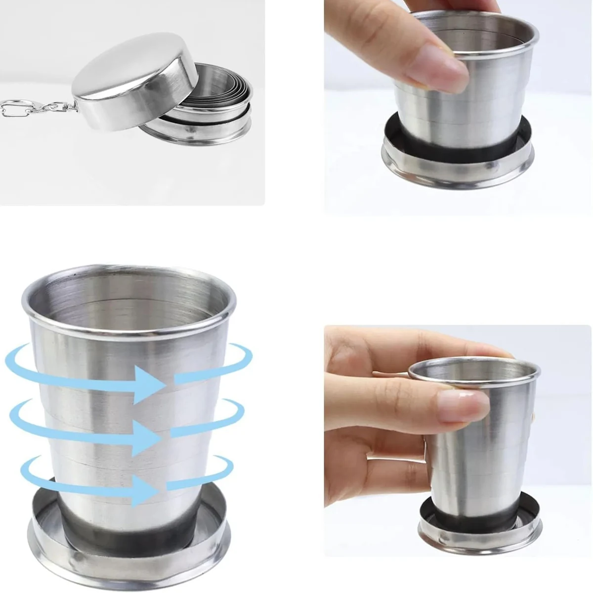 2.54 0Z Telescopic Collapsible Cup 1