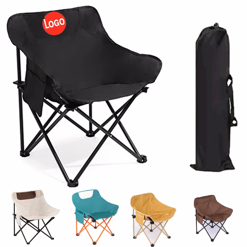 Custom Portable High Back Camping Folding Moon Chair