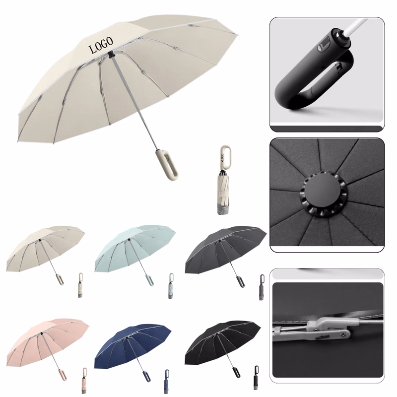 23'' Auto Open Windproof Travel Umbrella