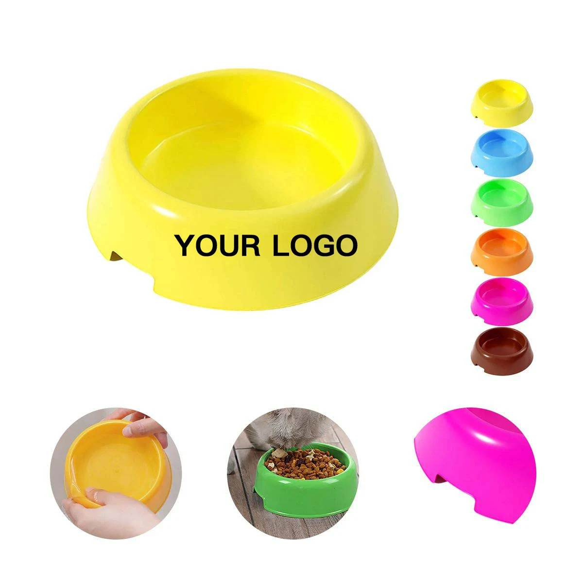 Colorful Plastic Pet Bowl with Easy Lift Handle 1