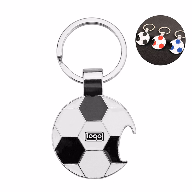 Football-Shaped Corkscrew Key Chain