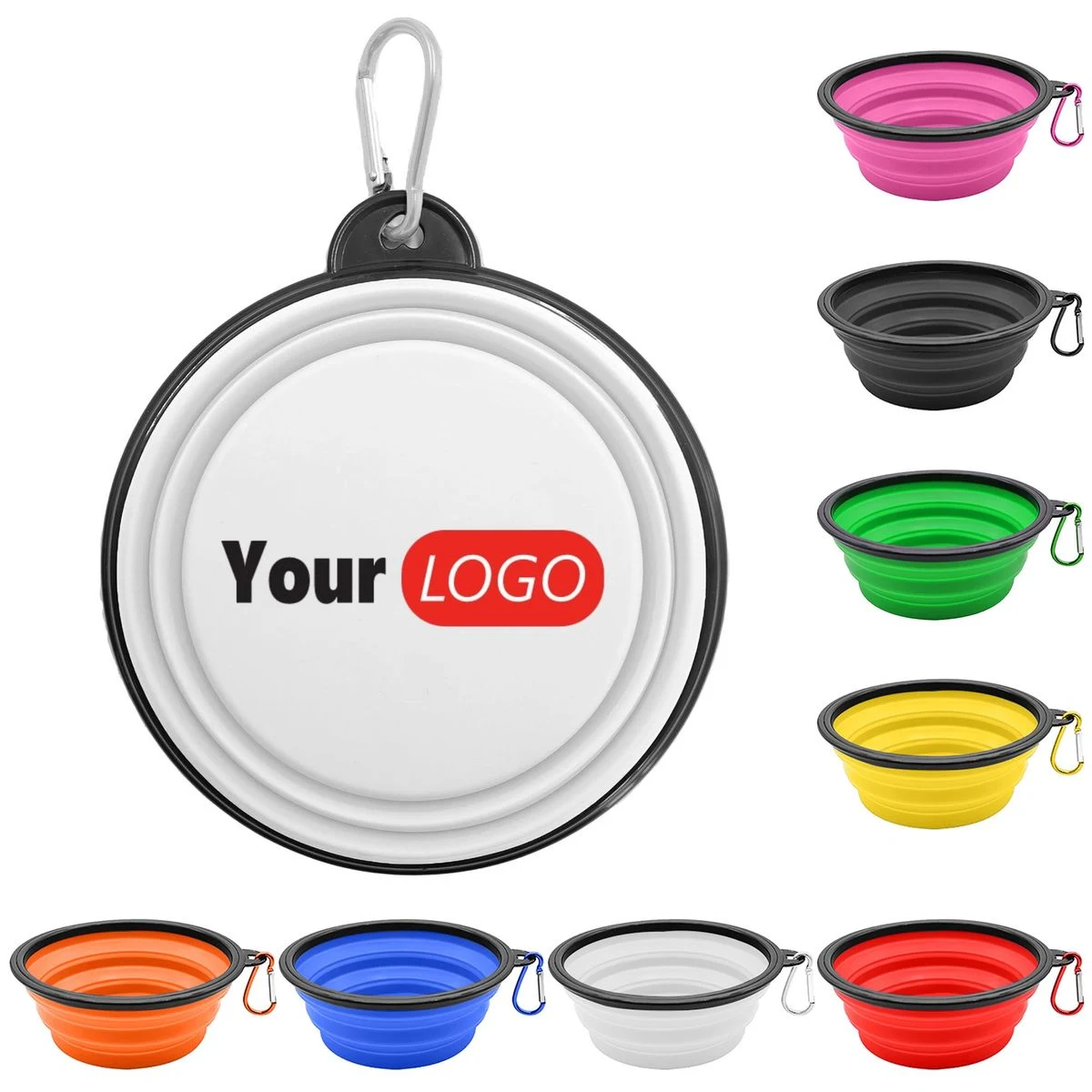 Collapsible Pet Bowl With Carabiner 1