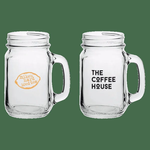 16 oz Mason Jars with Handles