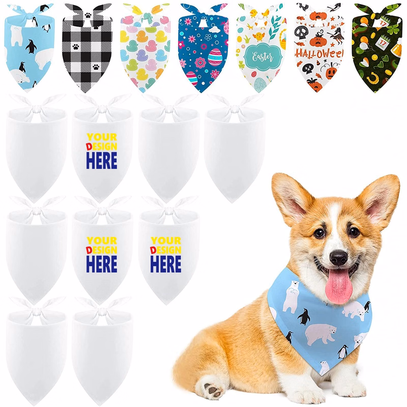 Sublimation Pet Triangular Scarf Kerchief MOQ50
