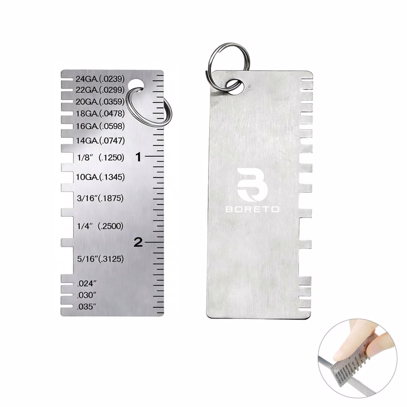 Mini Portable Weld Ruler Keychain