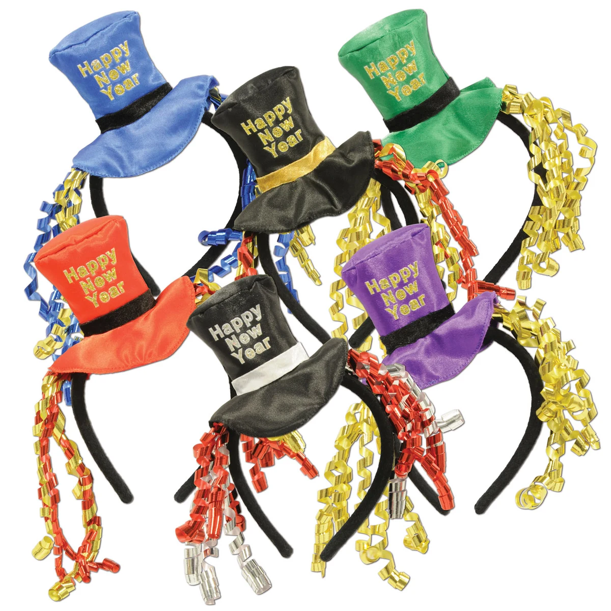 Happy New Year Top Hat Bopper Headband 1