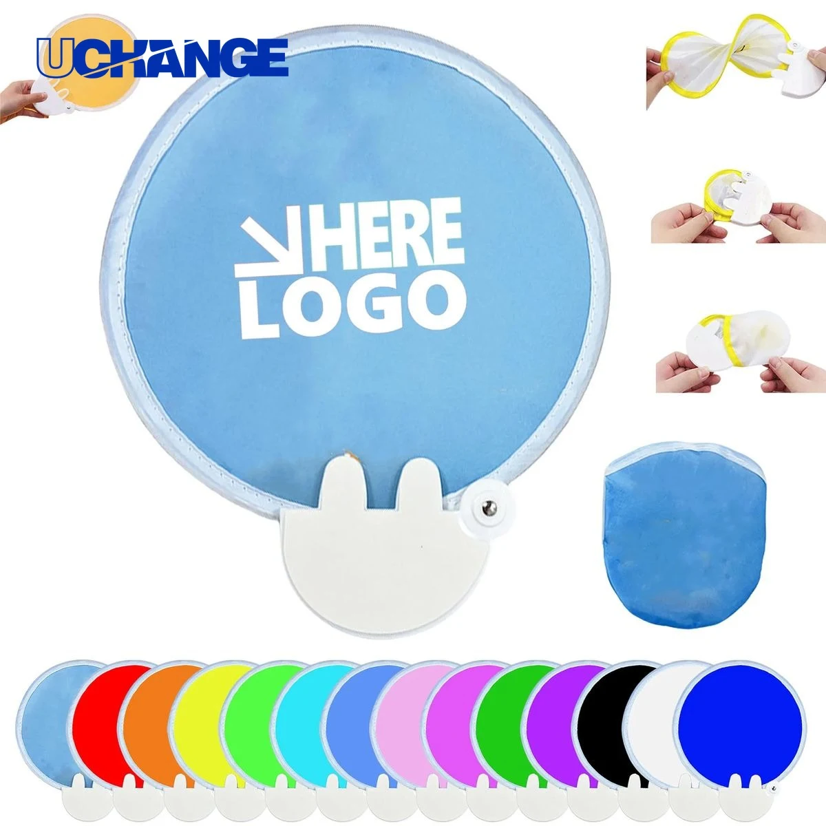 Foldable Hand Disc Fan Accessory for Events 1