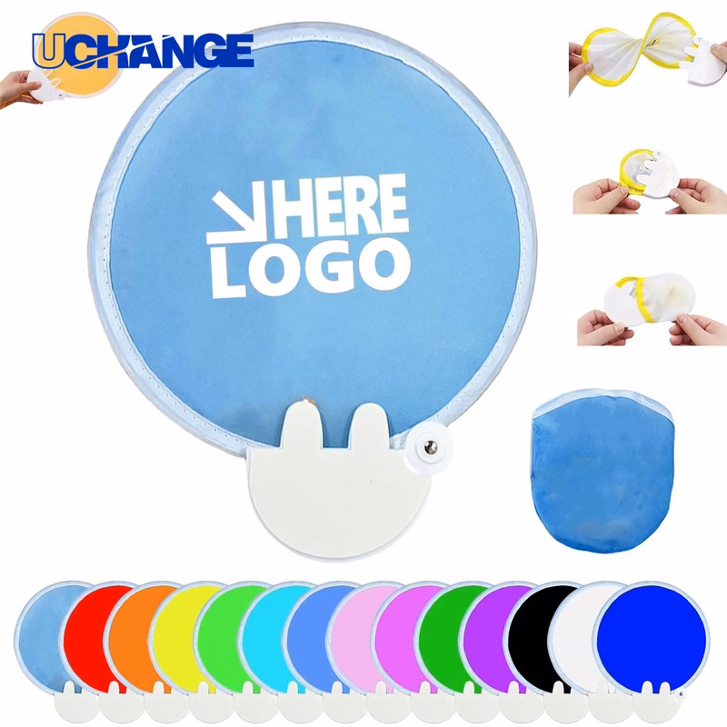Foldable Hand Disc Fan Accessory for Events