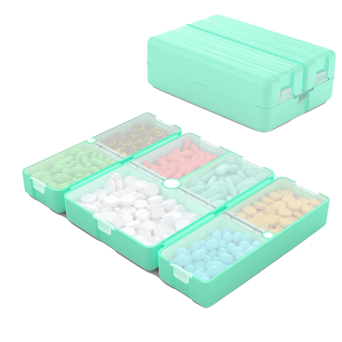 7-Day Foldable Travel Pill Organizer 1