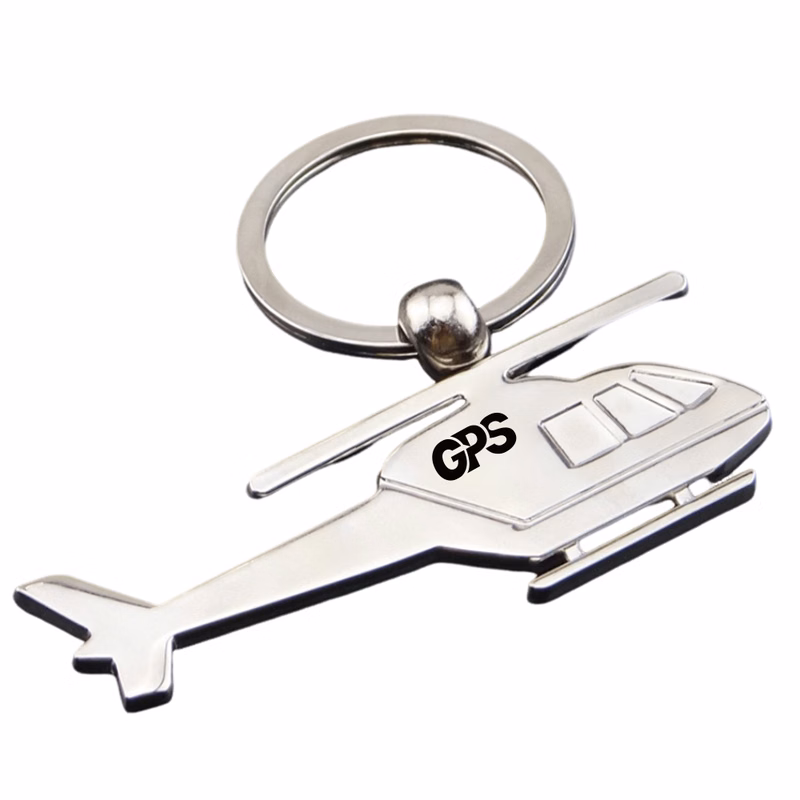 Metal Copter Keychain