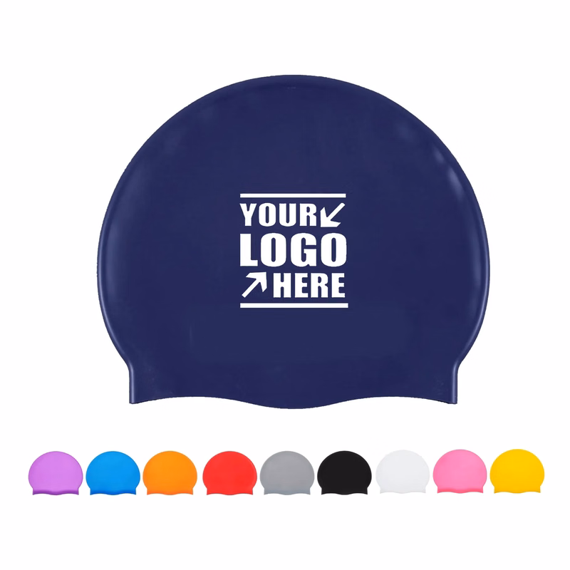 Unisex Silicone Swim Cap For Adults MOQ 20pcs
