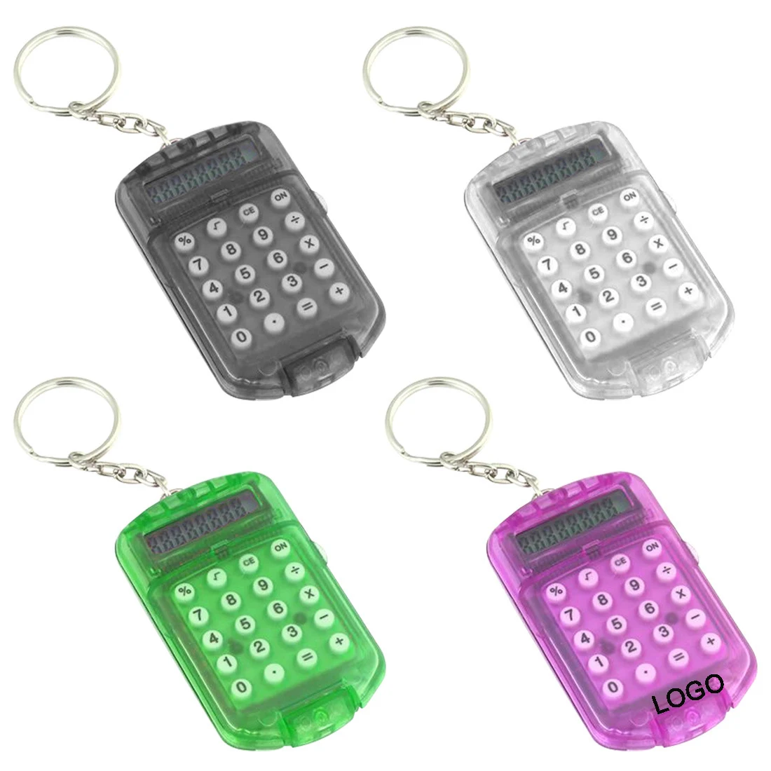 Mini Transparent Calculator with Key Chain 1