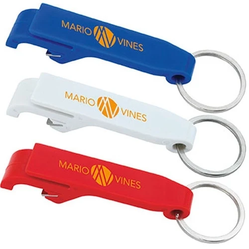 Plastic bottle opener with keychain 1