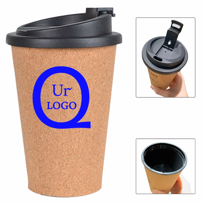 13.5 Oz. Cork Coffee Mug W/Lid
