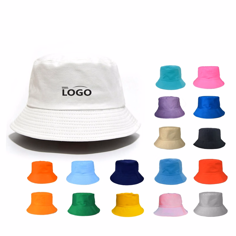 Sun Protection Customizable Cap Stylish Bucket Hat MOQ 50